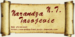 Narandža Tasojević vizit kartica